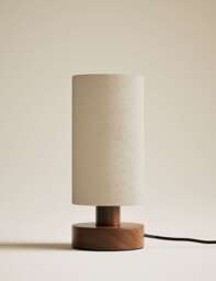 M&S Wooden Table Lamp Brown