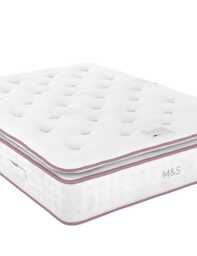 M&S 4500 British Wool Pocket Spring Medium Pillowtop Mattress White