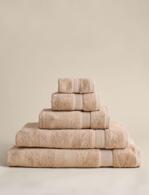 M&S Super Soft Pure Cotton Towel Biscuit