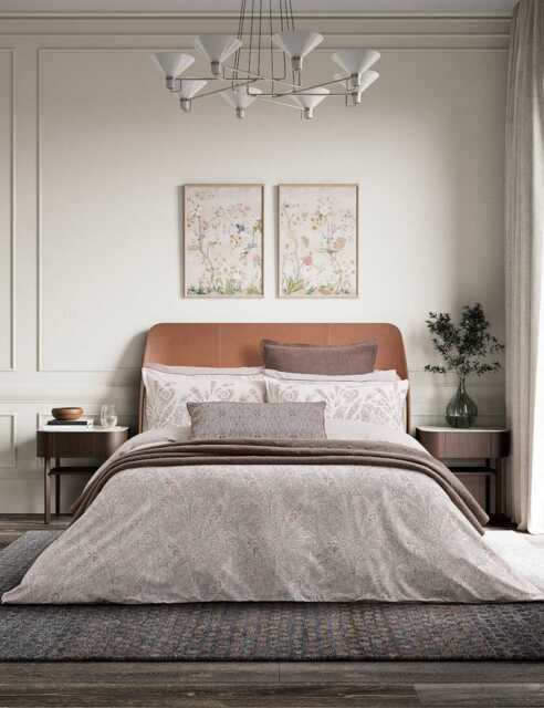 Bedeck of Belfast Pure Cotton Umma Bedding Set Beige Mix