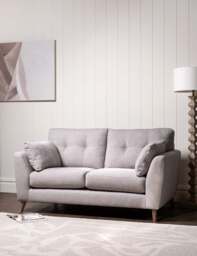 BARKER AND STONEHOUSE Ellis Medium 2 Seater Sofa Light Grey