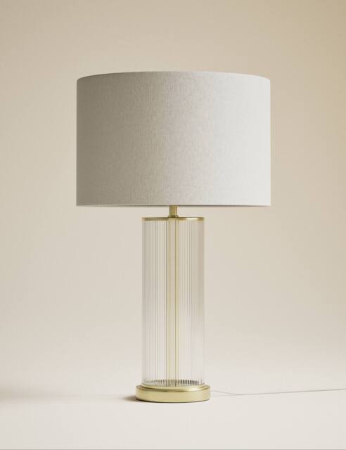 M&S Monroe Table Lamp Antique Brass