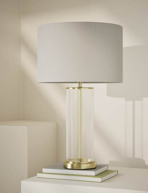 M&S Monroe Table Lamp Antique Brass