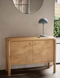 Gallery Direct Check 2 Door Sideboard Natural