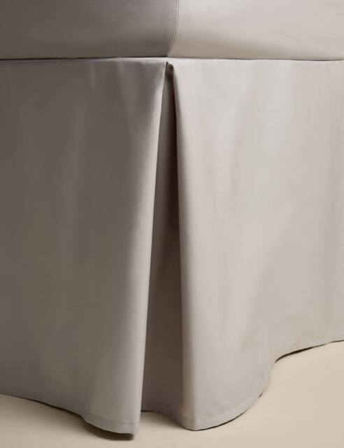 M&S Pure Egyptian Cotton Valance Sheet Marble