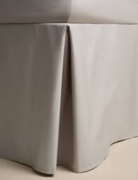 M&S Pure Egyptian Cotton Valance Sheet Marble