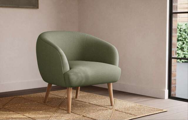 M&S Collection Elodie Accent Armchair - CHR - Soft Green, Lilac,Soft Green,Soft White,Natural