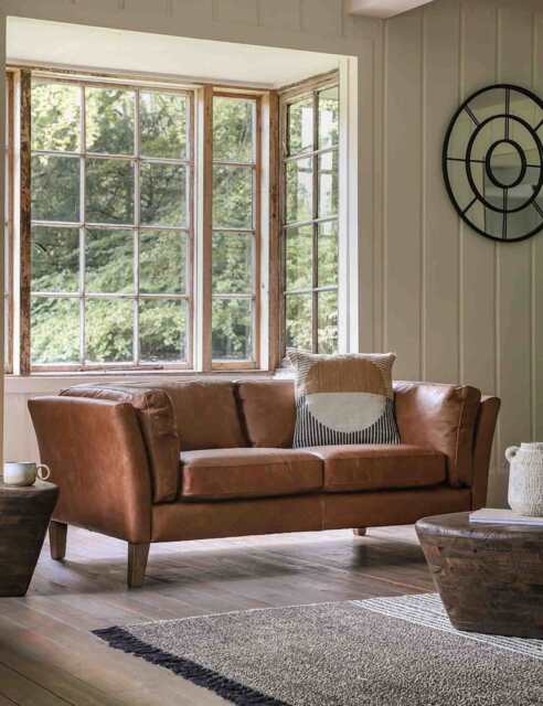 Gallery Direct Ebury 2 Seater Sofa Brown