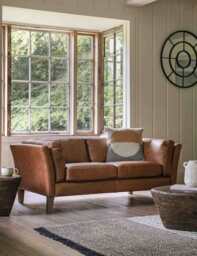 Gallery Direct Ebury 2 Seater Sofa Brown