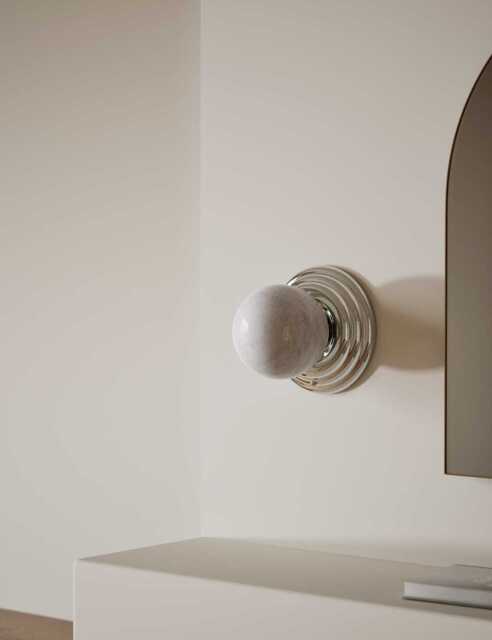 M&S Rechargeable Ribbed Wall Light Chrome