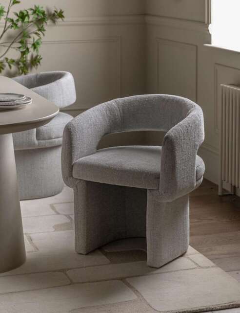 Gallery Direct Sloane Fabric Dining Chair Grey