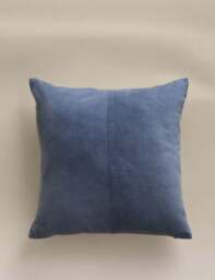 M&S Pure Cotton Washed Cord Cushion Blue