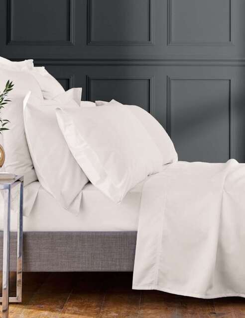 Bedeck of Belfast Egyptian Cotton 1000 Thread Count Flat Sheet Light Cream