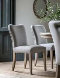 Gallery Direct Set of 2 Vancouver Fabric Dining Chairs Natural