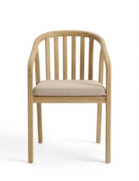 Royalcraft Riven 4 Garden Dining Chairs Natural
