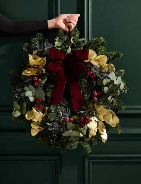 M&S Flower Market Real Winter Berry Wreath