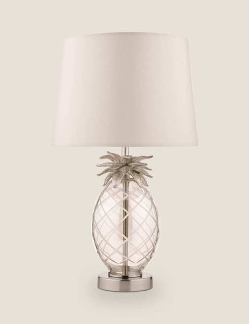 Laura Ashley Pineapple Glass Table Lamp Champagne