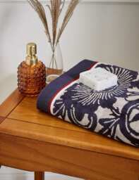 Bedeck of Belfast Pure Cotton Stafford Towel Navy Mix