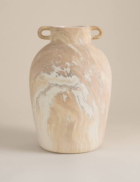 M&S Marble Effect Ceramic Vase Multi
