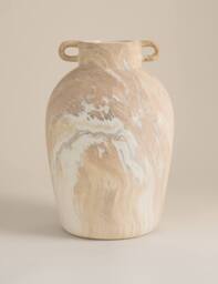M&S Marble Effect Ceramic Vase Multi