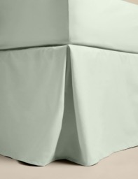 M&S Egyptian Cotton 230 Thread Count Crisp Valance Sage