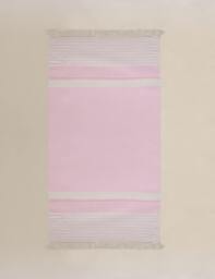 M&S Pure Cotton Hammam Beach Towel Pink