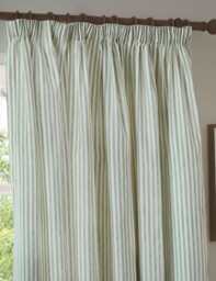 YARD Hebden Blackout Pencil Pleat Curtains Green Mix