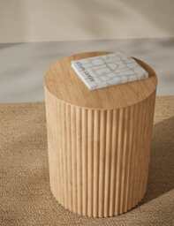 Gallery Direct Fluted Side Table Natural
