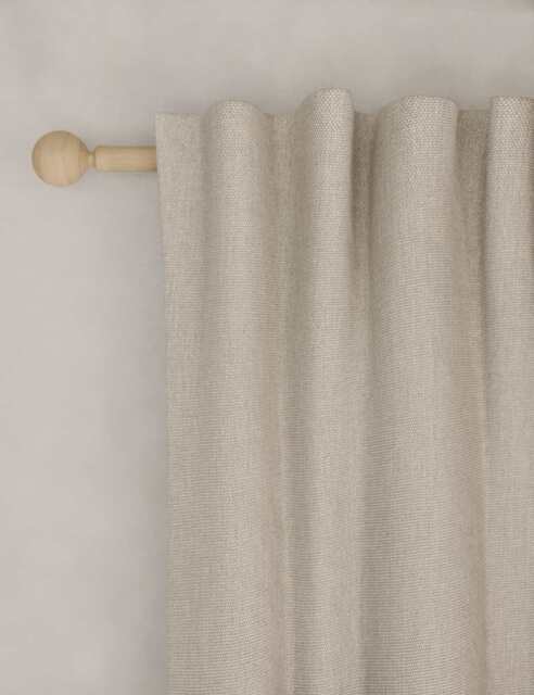 M&S Brushed Multiway Blackout Curtains Champagne