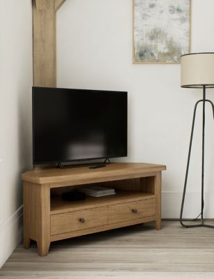 M&S Amersham Corner TV Unit - Oak, Oak