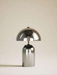 M&S Colby Rechargeable Metal Table Lamp Chrome