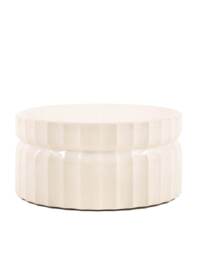 Gallery Direct Cirella Outdoor Coffee Table Cream