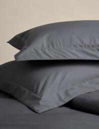 M&S 2 Pack Egyptian Cotton Oxford Pillowcases Charcoal