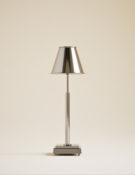 M&S Rechargeable Metal Table Lamp Chrome