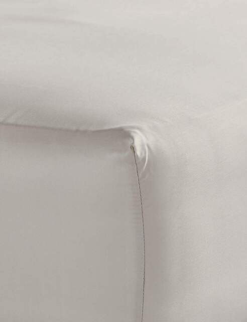 Bedfolk Pure Cotton Deep Fitted Sheet Beige
