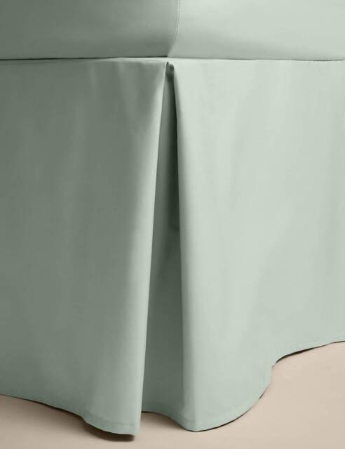 M&S Pure Egyptian Cotton Valance Sheet Sage
