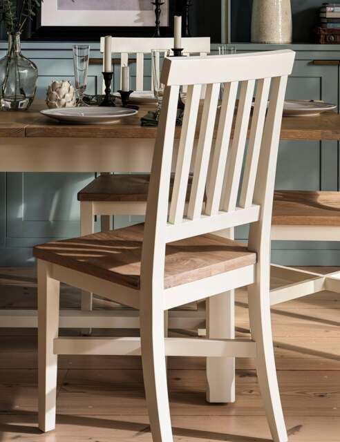 Cotswold Company Set of 2 Chester Dining Chairs Cream