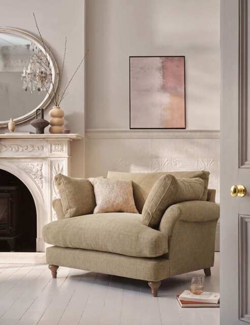 BARKER AND STONEHOUSE Isla Snuggle Chair Khaki
