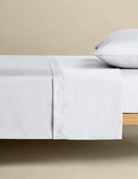 M&S The Ultimate Soft & Silky Flat Sheet White