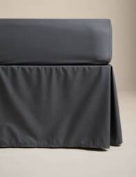 M&S Pure Egyptian Cotton Valance Sheet Charcoal