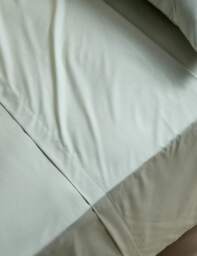 M&S Stay Cool Lyocell Rich Flat Sheet Sage