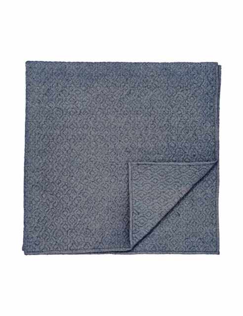 Bedeck of Belfast Pure Cotton Elara Quilted Throw Blue