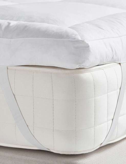 Bedfolk Duck Feather & Down Mattress Topper White