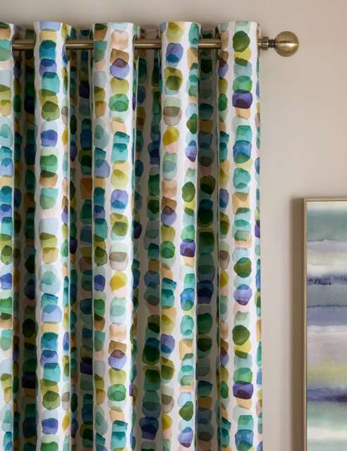 Bluebellgrey Tobermory Cotton Rich Eyelet Curtains Multi