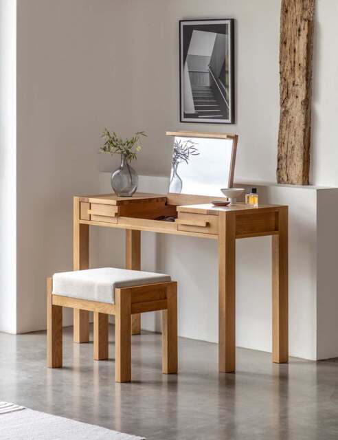 Gallery Direct Sonoma™ Dressing Table & Stool Oak