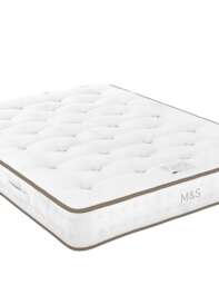 M&S 1000 British Wool Pocket Spring Medium Firm Mattress White