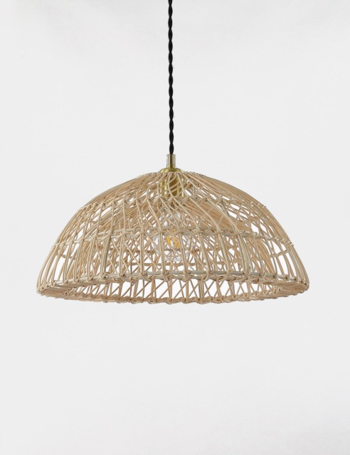 M&S Collection Rattan Pendant Lamp Shade - Natural, Natural