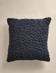 M&S Wool Rich Bouclé Cushion Charcoal