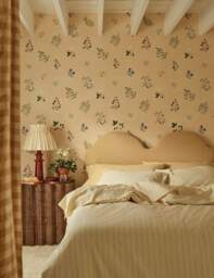 Piglet In Bed Washed Cotton Slumber Striped Duvet Cover Yellow Mix
