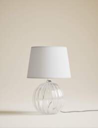 M&S Glass Table Lamp No Colour